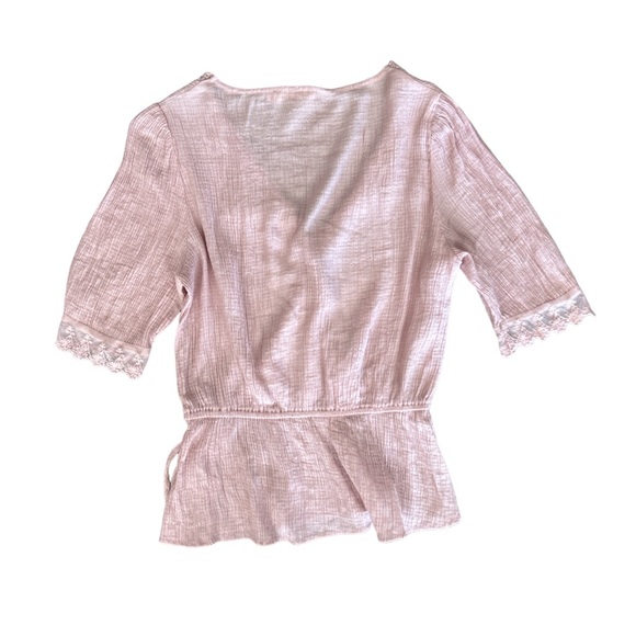 Lush Wrap Tie Side Blouse - Picture 2 of 7